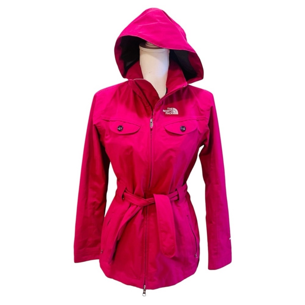 North Face Hyvent Pink Hooded Jacket, women's S